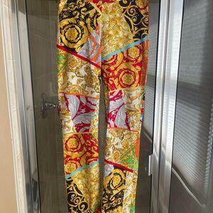 Gianni Versace baroque print pants
